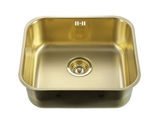 Dark Khaki CDA KCC33GL PVD undermount sink
