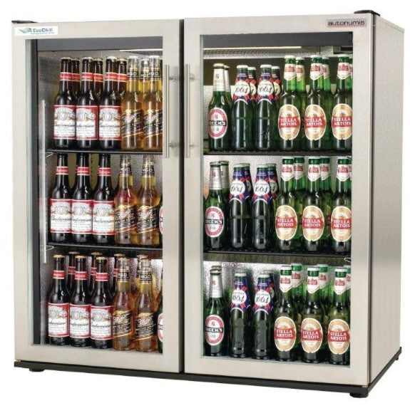 Gray Autonumis RVC00007 EcoChill Double Door Bottle Cooler, 156 x 330ml Bottles / 288 x 330ml Cans - Contact Us For Availability