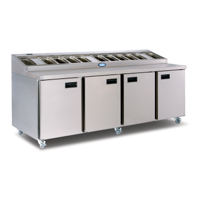 Gray Foster FPS4HR/15-246 4 Door Refrigerated Preparation Counter, 570 Litres - Contact Us For Availability