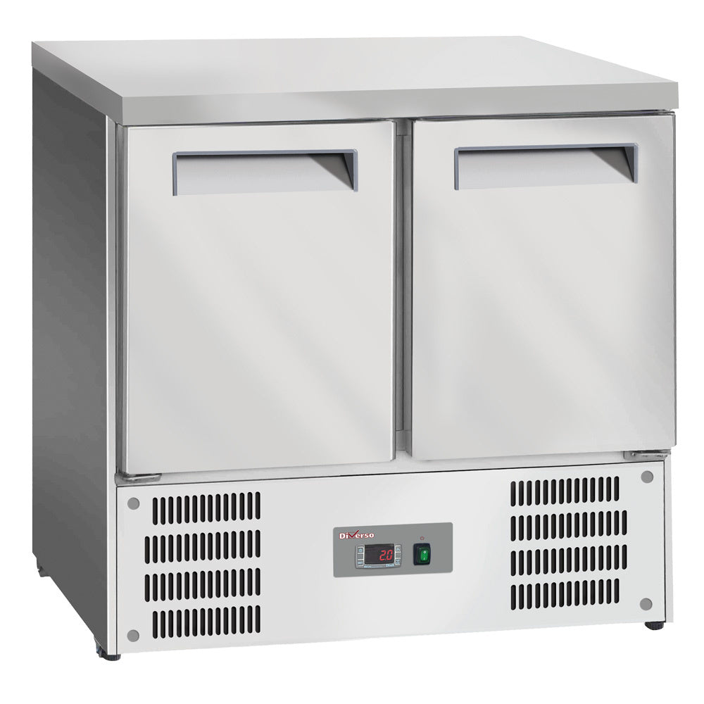Light Gray Diverso WR-SAG1-T2 Refrigerated counter 2 doors GN 1/1 - Contact Us For Availability