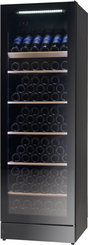 Dark Slate Gray Vestfrost WFG 185 Multi-Zone Upright Wine Cabinet, 197 x 750ml Bottles - In Stock