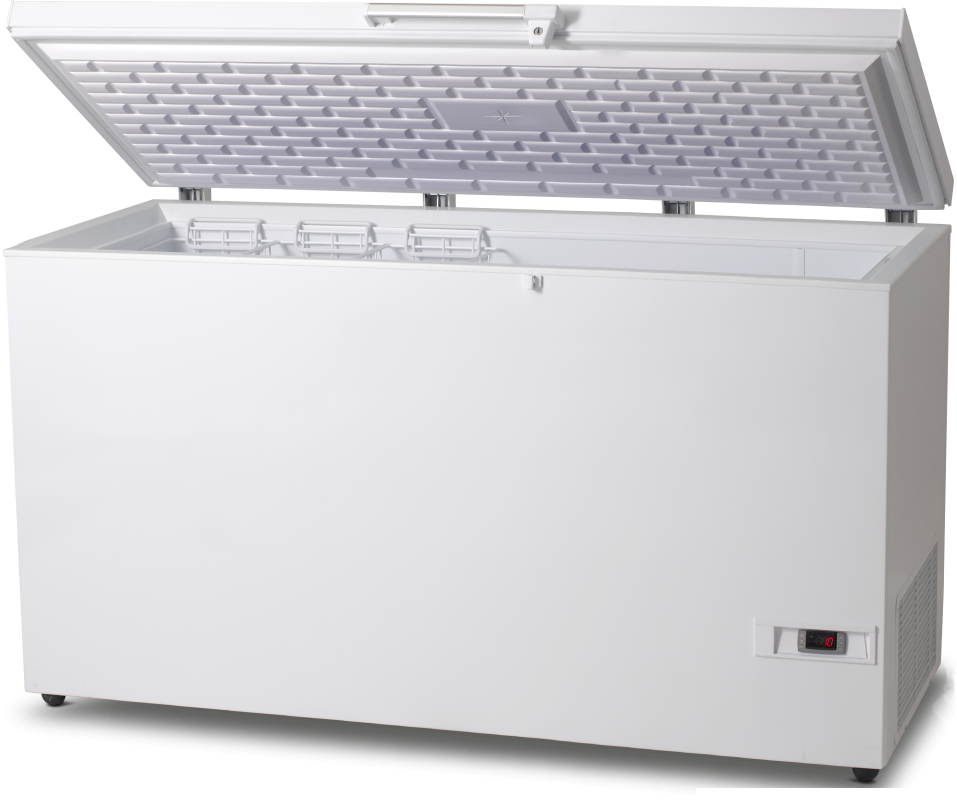 Light Gray Vestfrost VT307 Low Temperature (-40 °C to -60 °C) Chest Freezer, 296 Litres - In Stock