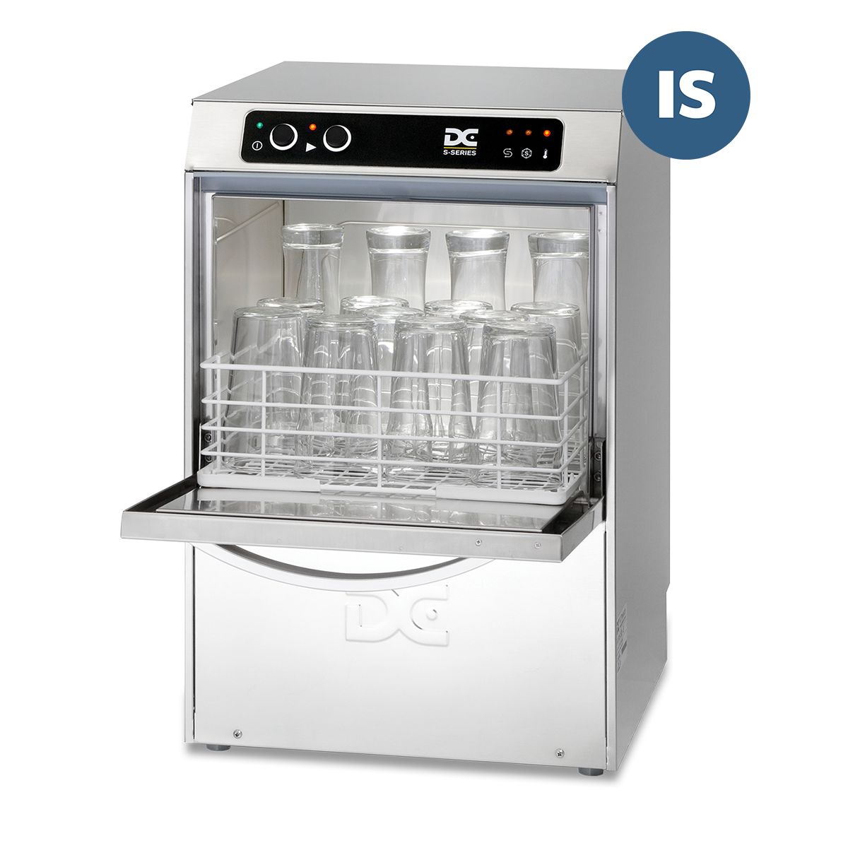 Gray DC SGP35IS Standard Range 350mm Basket Frontloading Commercial Glasswasher with Integral Softener, 14 Pint Capacity - Contact Us For Availability