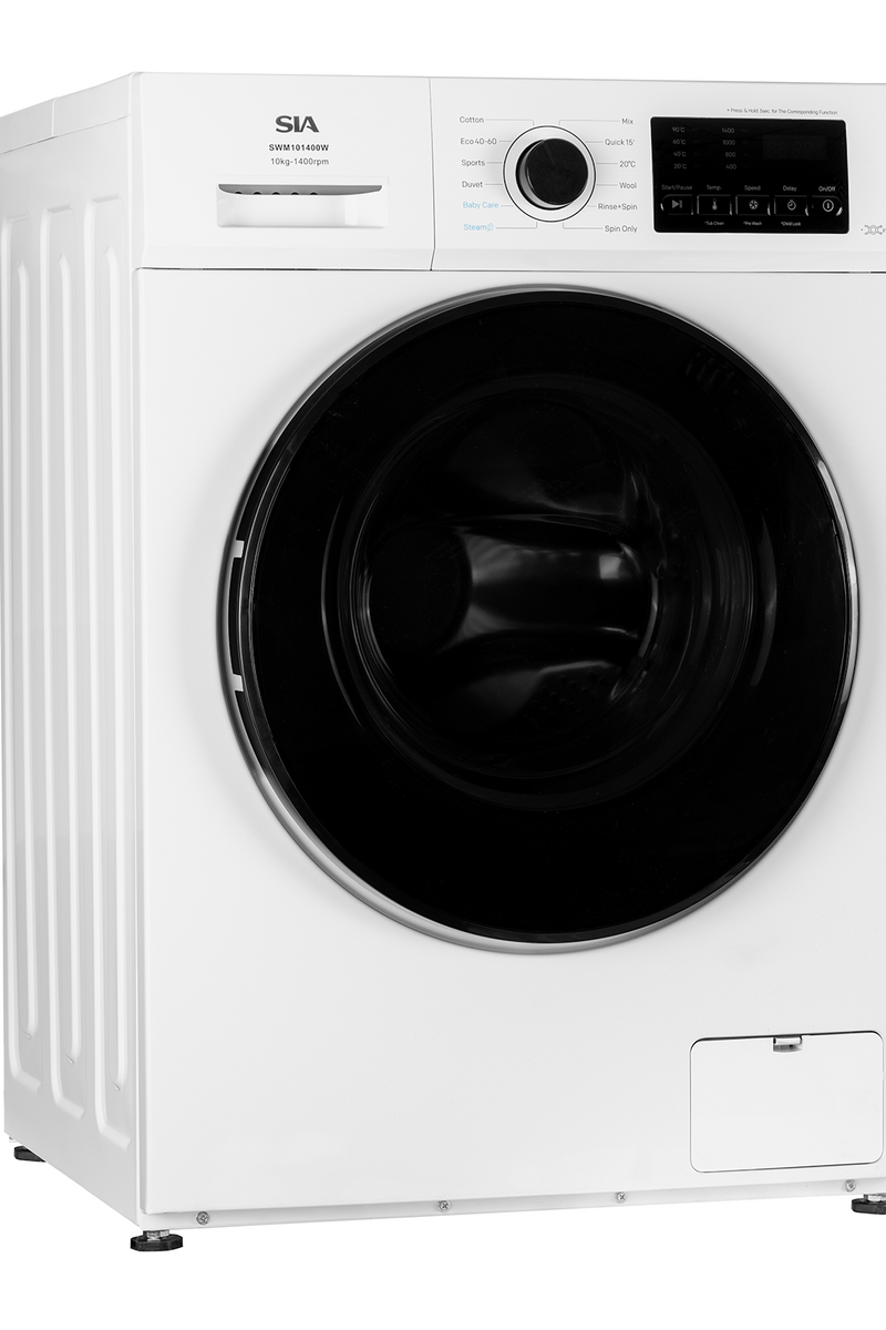 Lavender SIA 10kg 1400RPM Freestanding Washing Machine