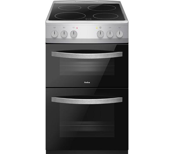 Dark Slate Gray AFC502SS Amica 50 cm Electric Ceramic Cooker