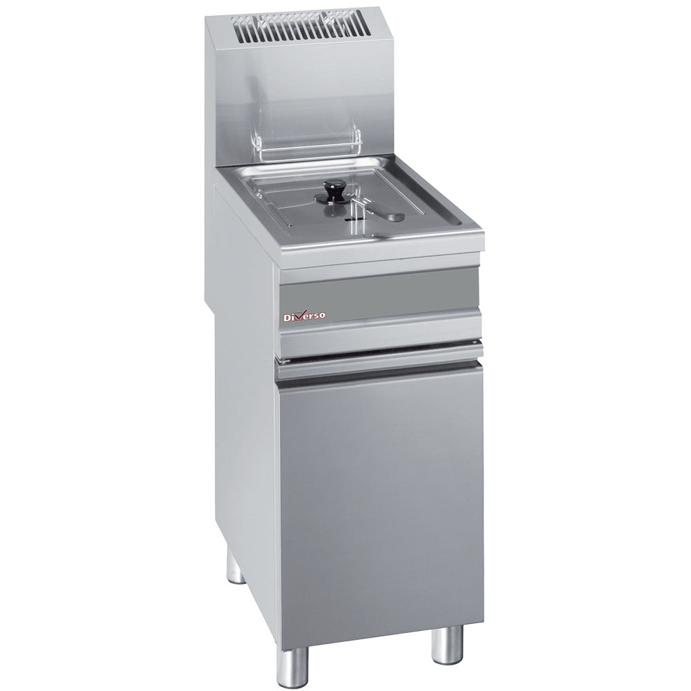 Dark Gray Diverso WR-GF15-G1 Gas fryer single tank 15 liters on cupboard - Contact Us For Availability