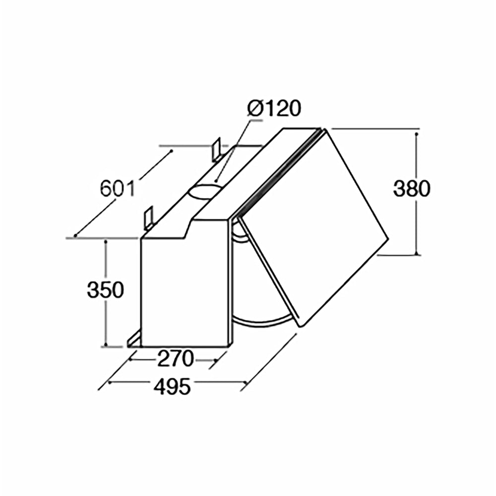 Dark Slate Gray EIN60SI Integrated extractor