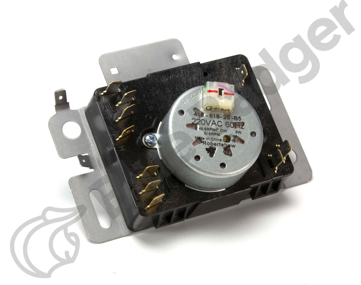 Dark Gray Whirlpool 3LWED4705FW Timer - Part Number C00508891 - Low Stock