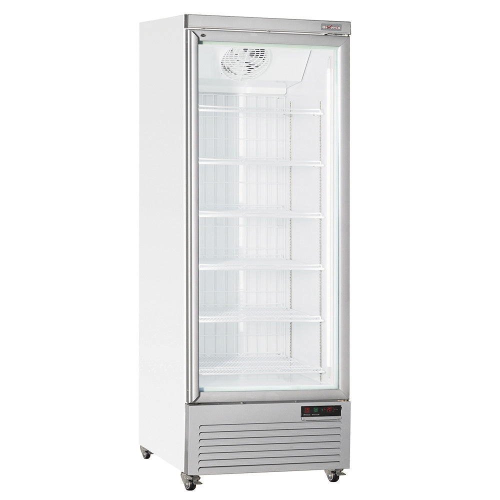 Light Gray Diverso WR-NV56-1W Vertical freezer showcase, 560 liters - WHITE - Contact Us For Availability