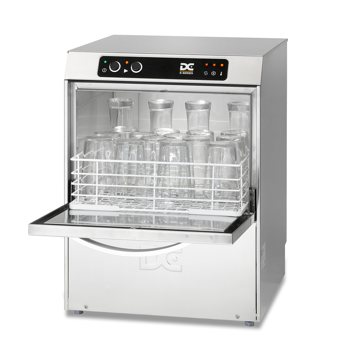 Light Gray DC SG40 Standard Range 400mm Basket Frontloading Commercial Glasswasher, 16 Pint Capacity - Contact Us For Availability