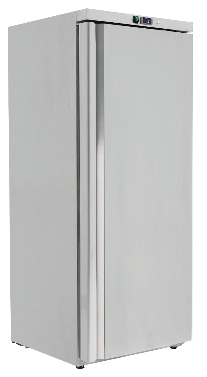 Gray Sterling Pro Cobus SPR600S Single Door Stainless Steel Upright Refrigerator, 580 Litres - In Stock