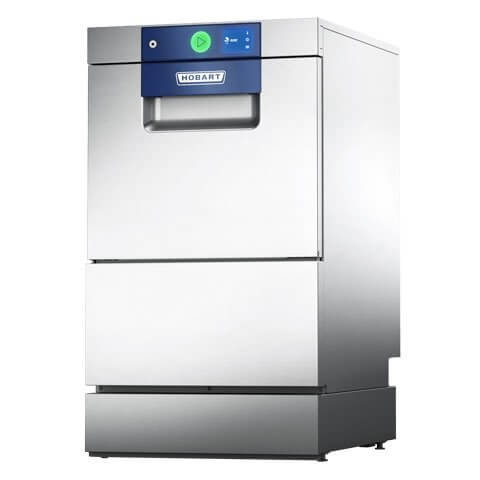 Dark Slate Gray Hobart GCROIW-10B 400mm Basket Frontloading Commercial Glasswasher with Drain Pump & Reverse Osmosis, 16 Pint Capacity - Contact Us For Availability