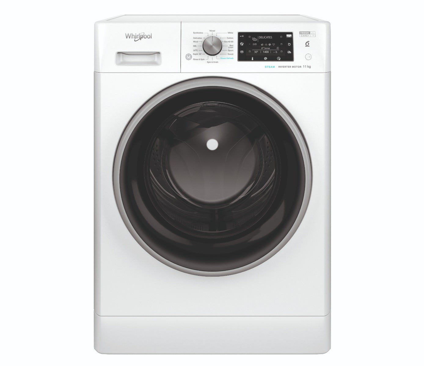 Light Gray Whirlpool GRADED FFD 11469 BSV UK 6th Sense Washer, 11kg - Out Of Stock