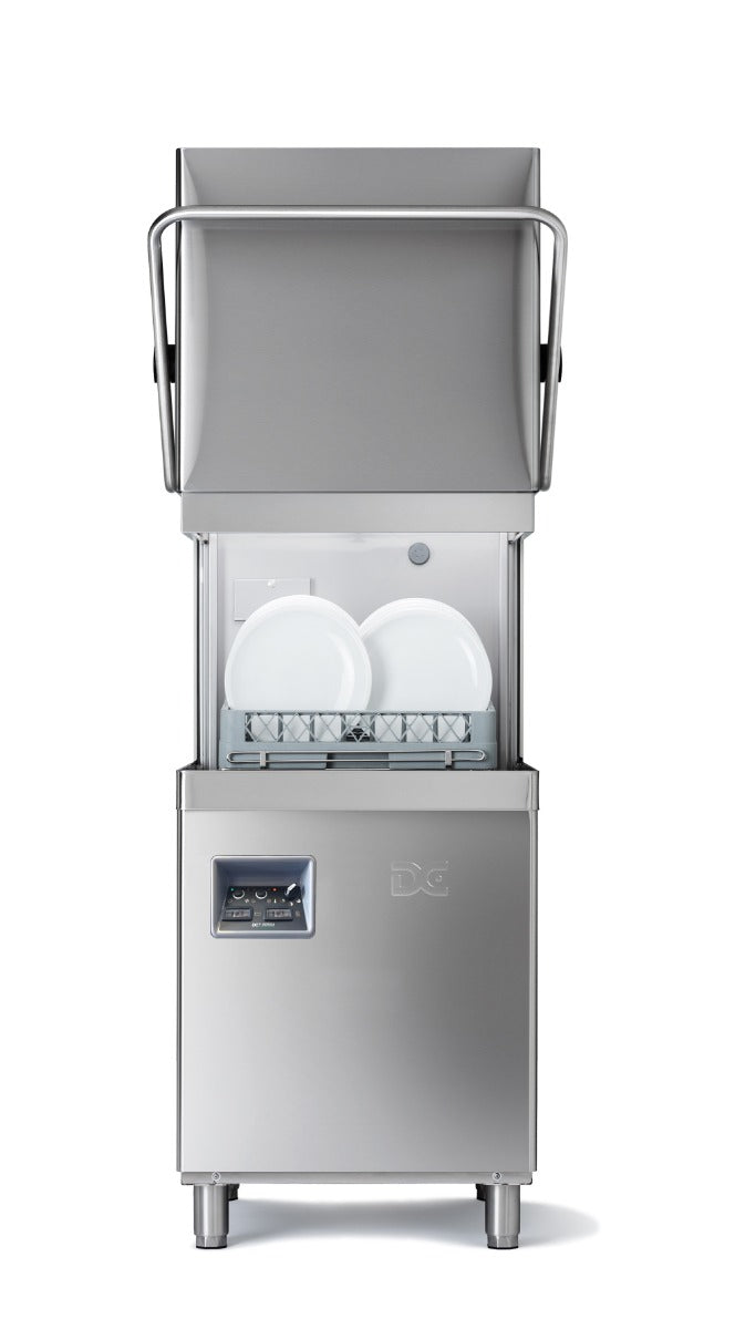 Dark Gray DC PD1350A Premium Range 500mm Basket Passthrough Commercial Dishwasher with Break Tank, 18 Plates - Contact Us For Availability