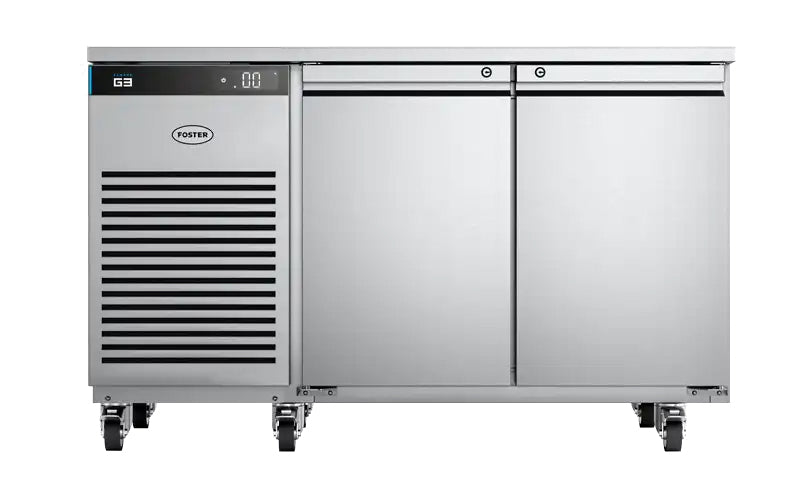 Light Gray Foster EP1/2M/43-112 EcoPro G3 2 Door Refrigerated Counter, 280 Litres - In Stock