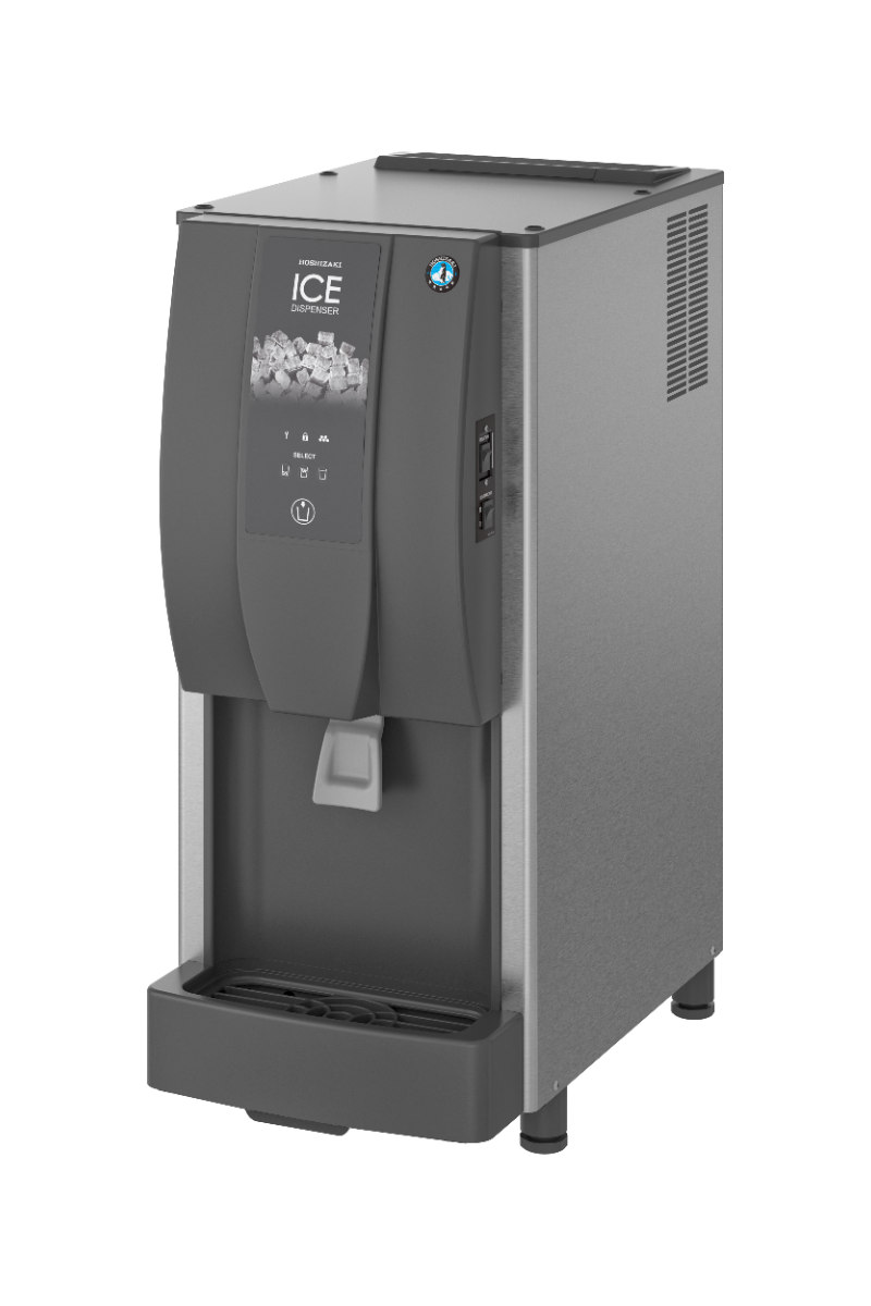 Dim Gray Hoshizaki DCM-120KE-HC Cubed Ice/Water Dispenser, 125kg/24hrs Output / 4kg Storage - Contact Us For Availability