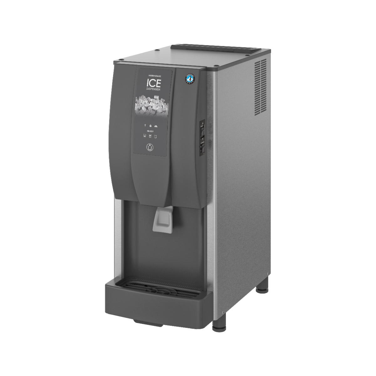 Dim Gray Hoshizaki DCM-120KE-HC Cubed Ice/Water Dispenser, 125kg/24hrs Output / 4kg Storage - Contact Us For Availability