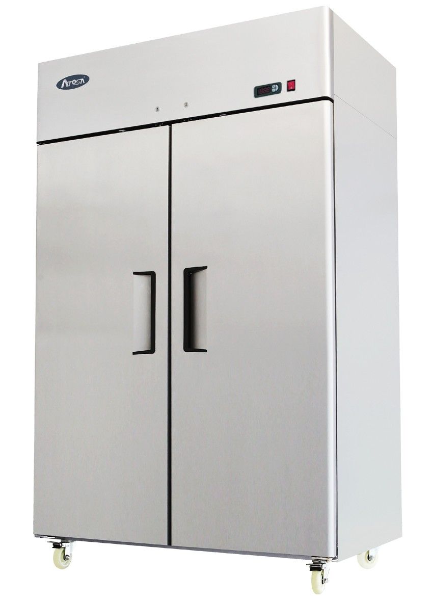 Light Gray Atosa MBF8114HD Double Door Top Mounted Gastronorm Upright Freezer, 1300 Litres - Contact Us For Availability