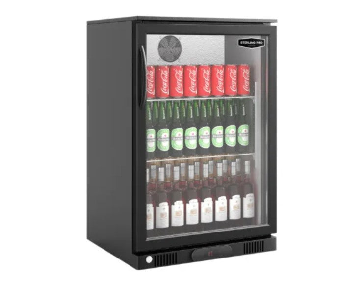 Dim Gray Sterling Pro GRADED Green SP1HC-BK Hinged Single Door Bottle Cooler, 106 x 330ml Bottles - Out Of Stock
