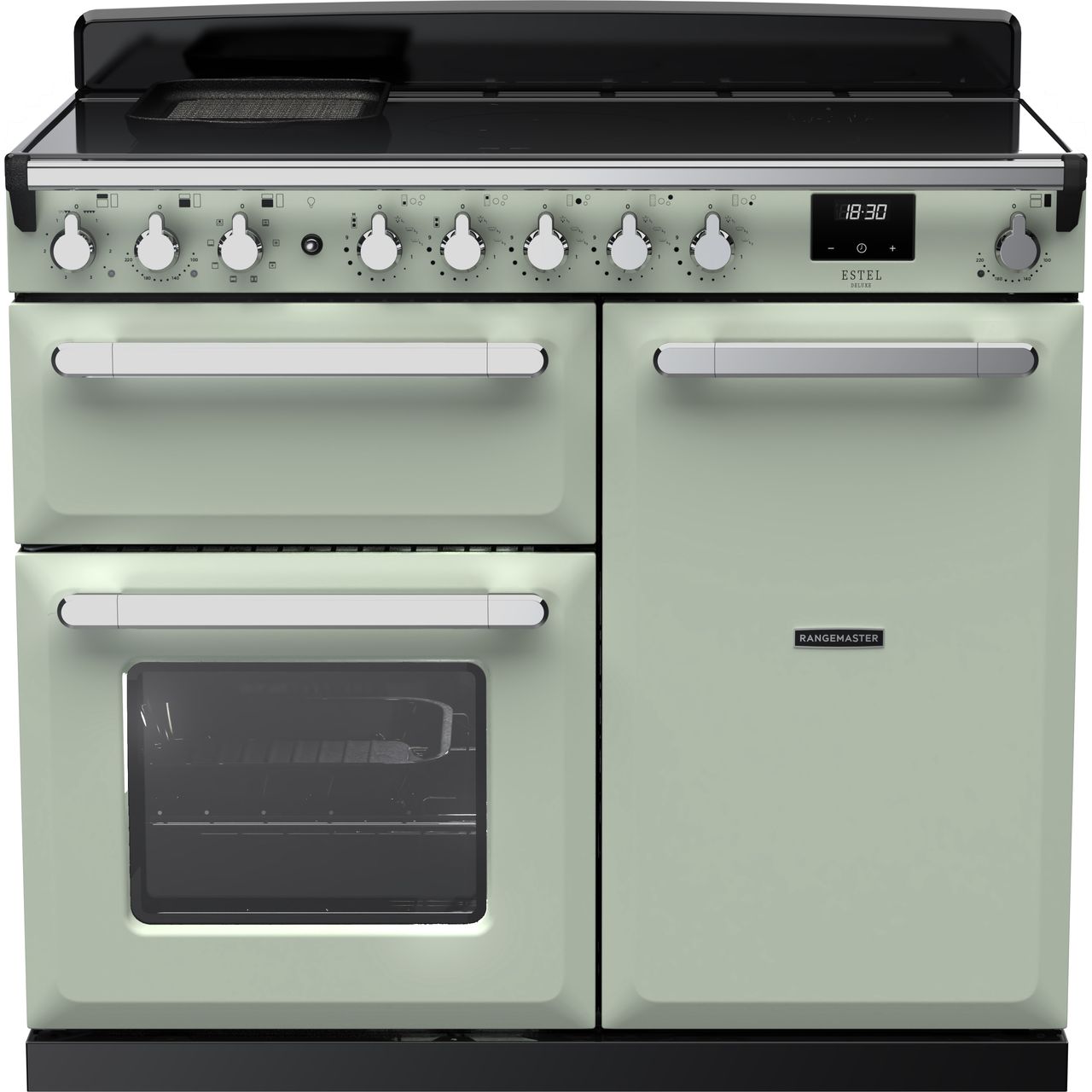 Dark Gray Rangemaster Estel Deluxe 100 Range Cooker, 994 mm