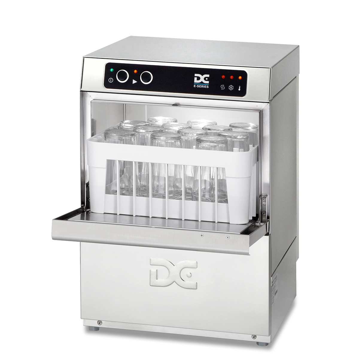 Light Gray DC EG35 Economy Range 350mm Basket Frontloading Commercial Glasswasher, 12 Pint Capacity - Contact Us For Availability