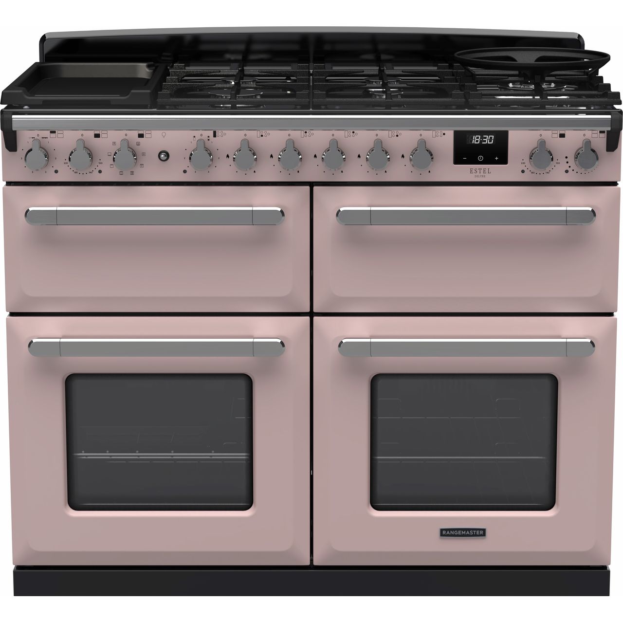 Rosy Brown Rangemaster Estel Deluxe 110 Range Cooker, 1092 mm