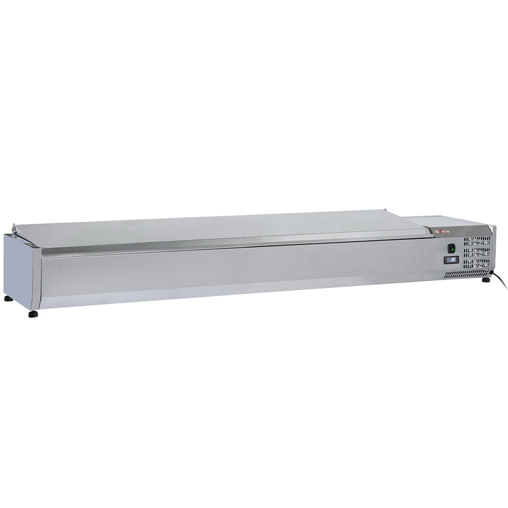 Gray Diverso WR-SY20-C6 Topping shelf 9x GN1/3-150 mm, with stainless steel lid - Contact Us For Availability