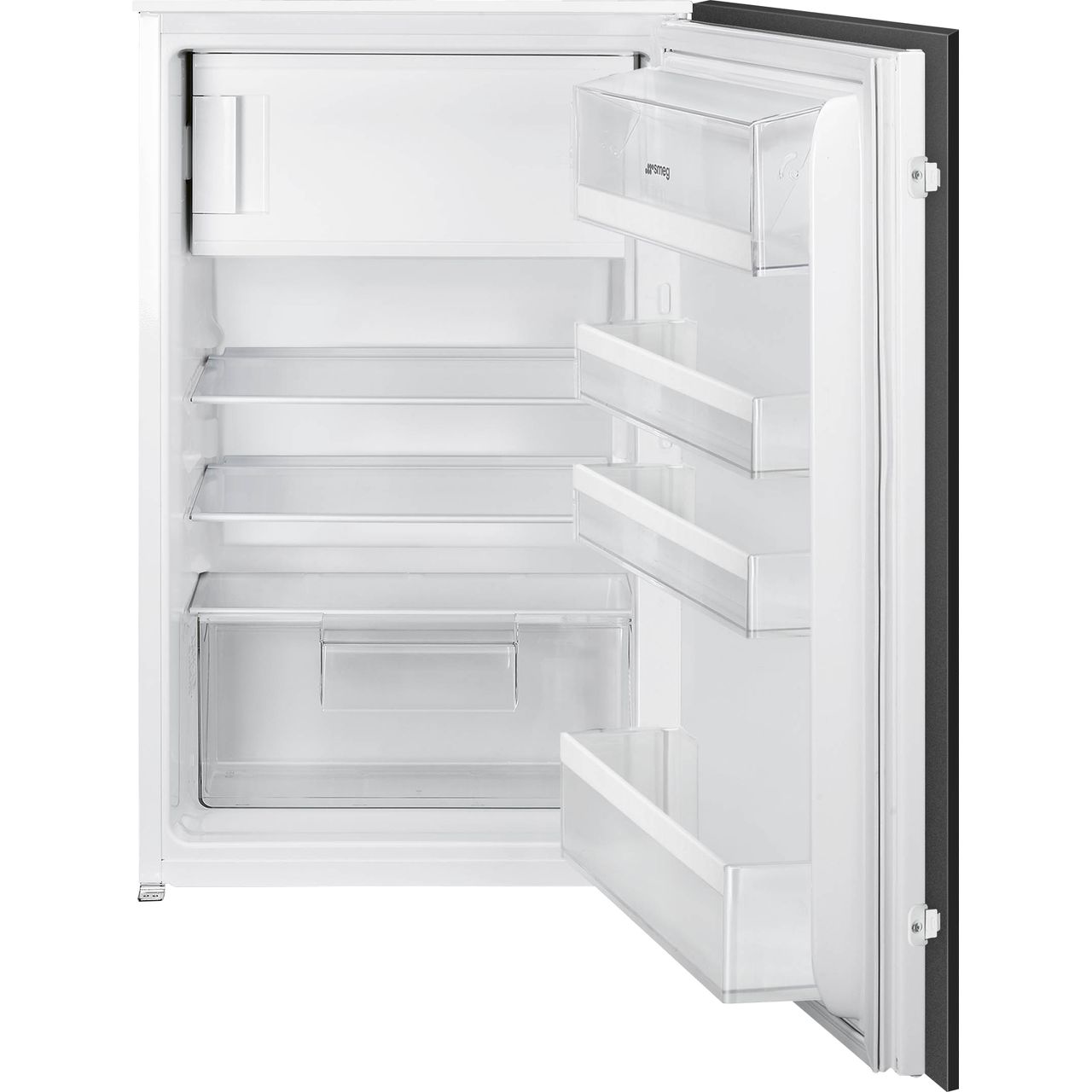 Light Gray SMEG Fridge with Ice Box, Integrated Under Counter