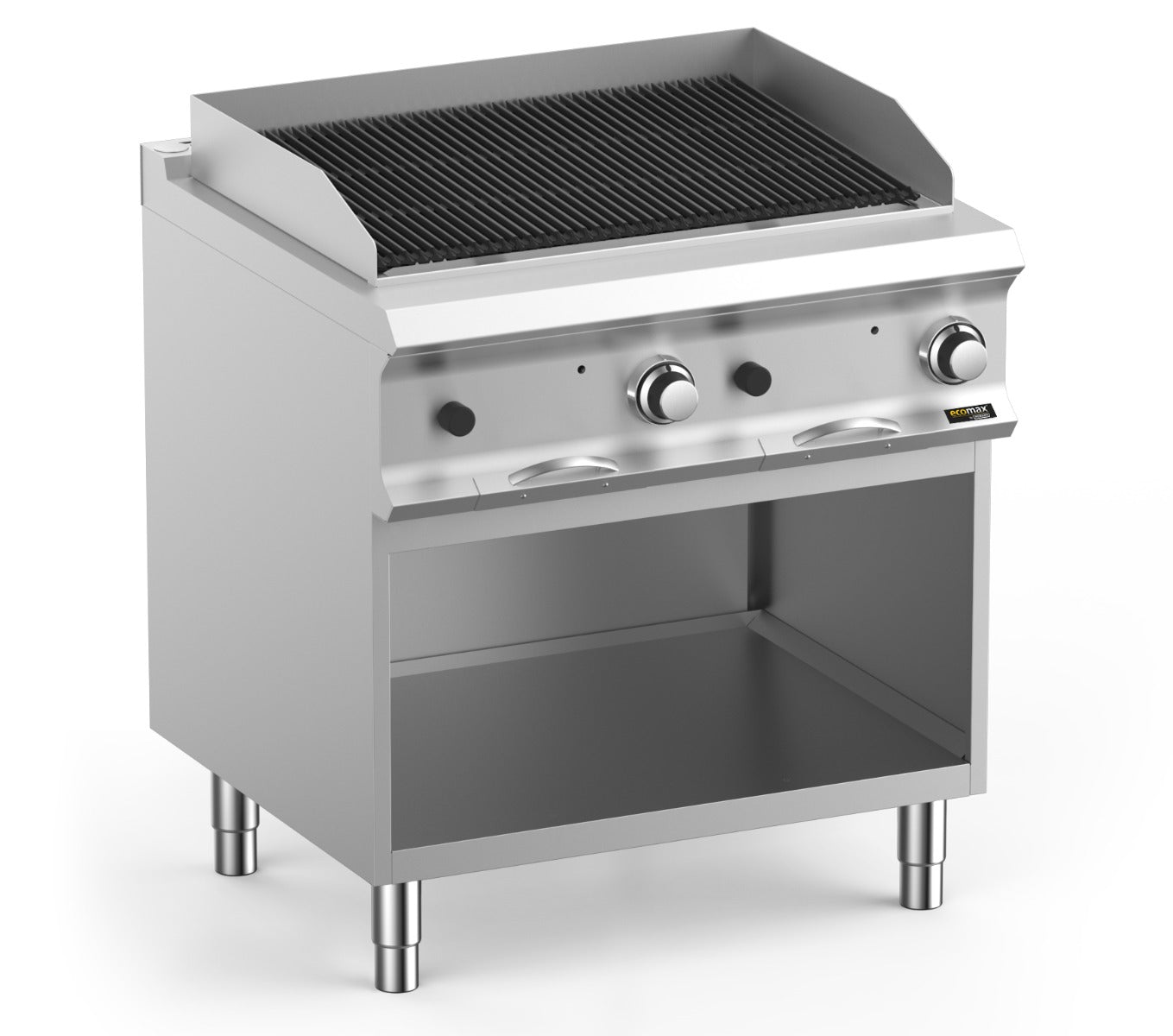 Gray Hobart Ecomax HEPLG78A Lava Rock Chargrill, 15kW - Contact Us For Availability
