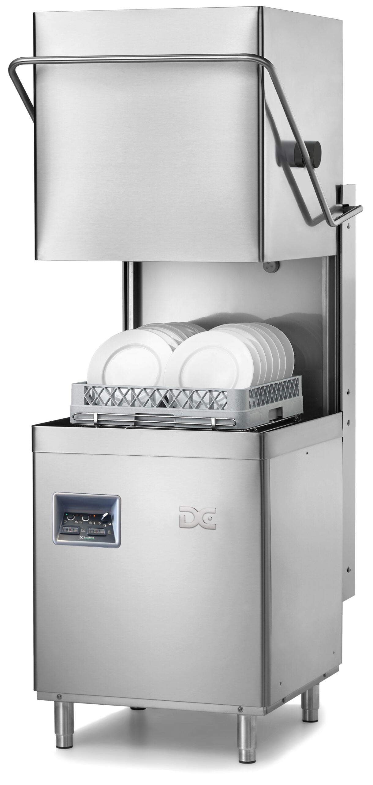 Gray DC ED900AISD Economy Range 500mm Basket Passthrough Dishwasher with Break Tank, Integral Softener & Drain Pump - 18 Plates - Contact Us For Availability