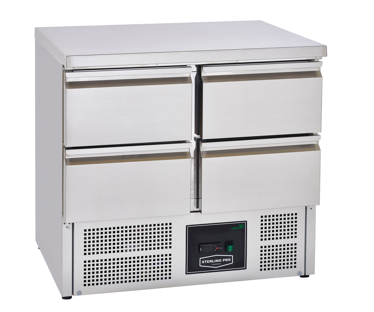 Light Gray Sterling Pro Cobus SPU201-4D Undermounted Fridge Counter 4 Drawers, 220 Litres - In Stock