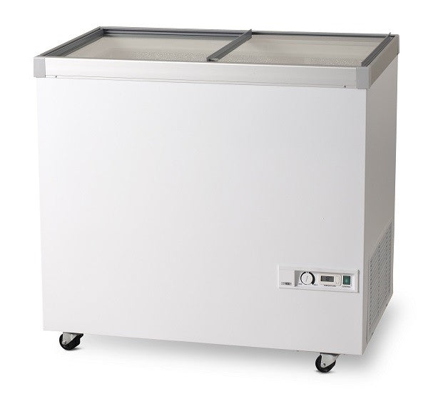 Light Gray Vestfrost GRADED IKG275 Sliding Glass Lid Display Freezer, 265 Litres - Out Of Stock