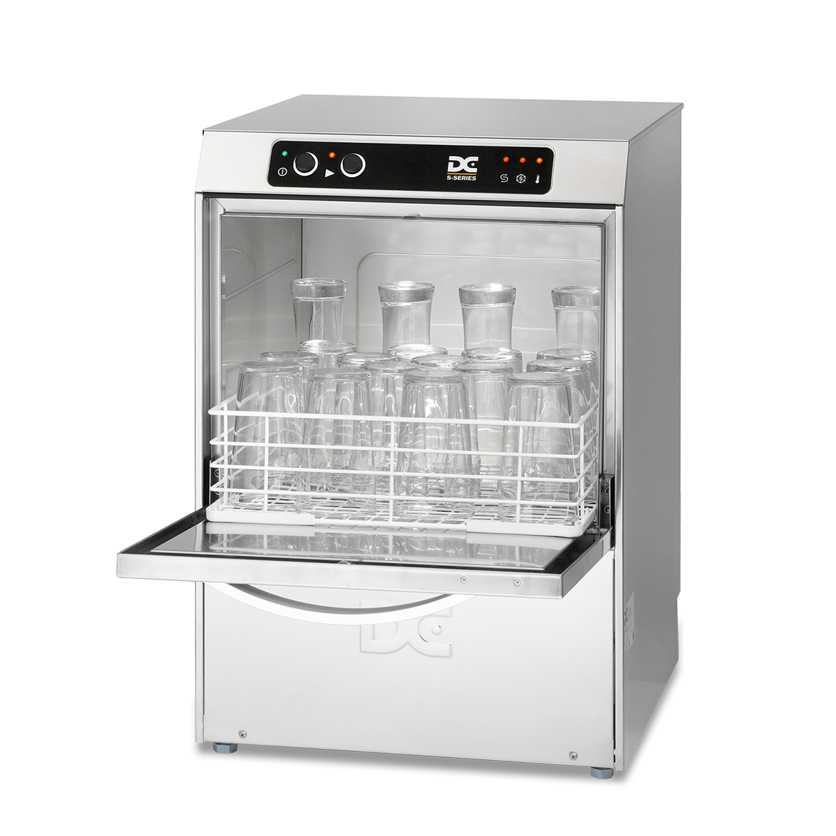 Light Gray DC SGP40 Standard Range 400mm Basket Frontloading Commercial Glasswasher, 18 Pint Capacity - Contact Us For Availability