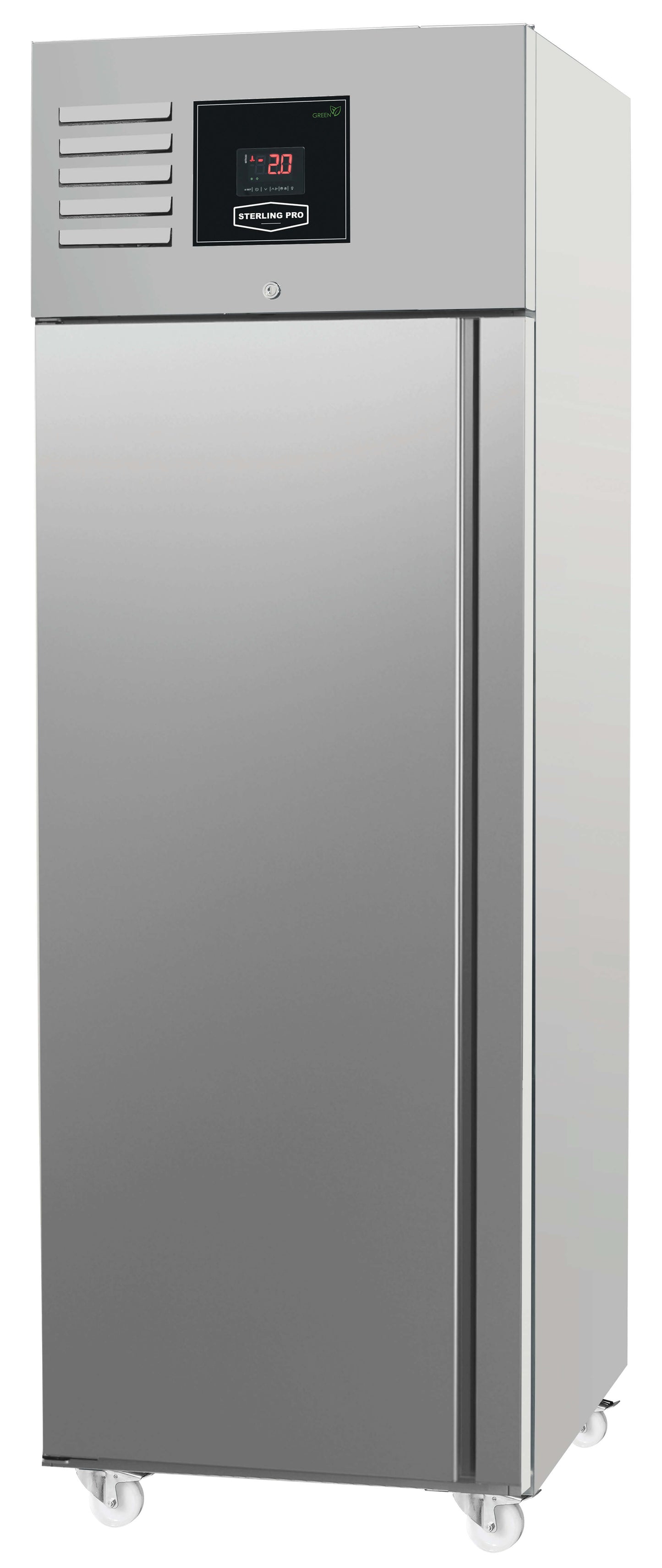 Dark Gray Sterling Pro Vantage XNI700L Single Door Left Hinged Storage Cabinet Freezer, 700 Litres - Low Stock