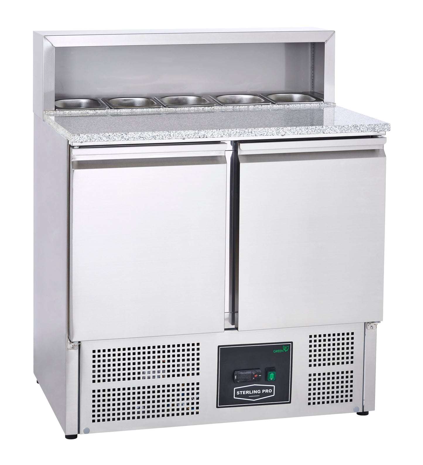 Light Gray Sterling Pro GRADED Cobus SPU902PZ 2 Door Pizza Counter Granite Top 5 x GN1/6, 240 Litres - Out Of Stock
