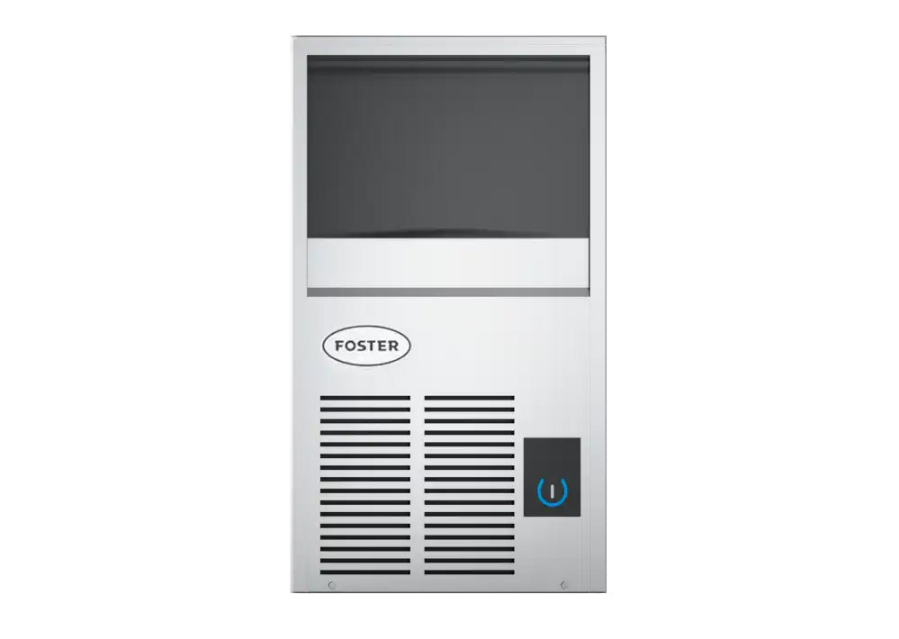 Light Gray Foster FS20/27-117 Air Cooled Integral Cube Ice Maker, 6.5kg Storage - In Stock