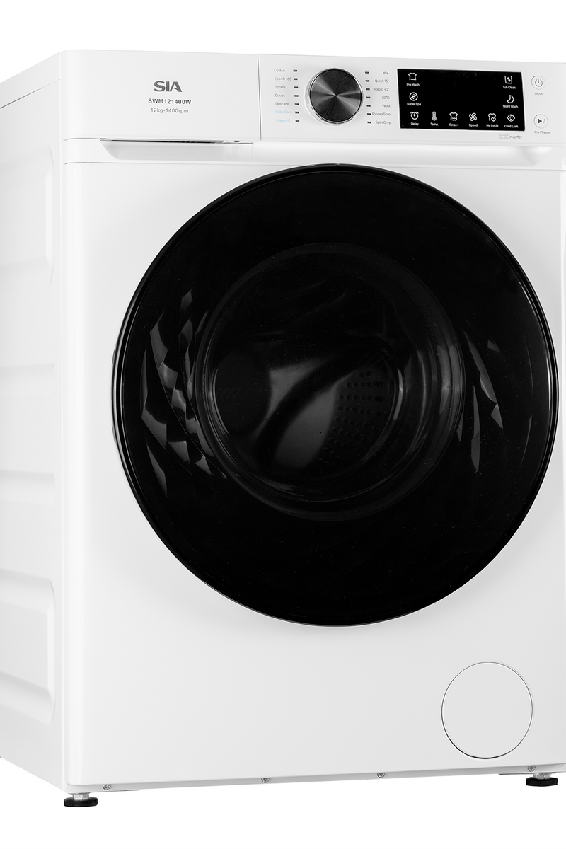 Lavender SIA 12kg 1400RPM Freestanding Washing Machine