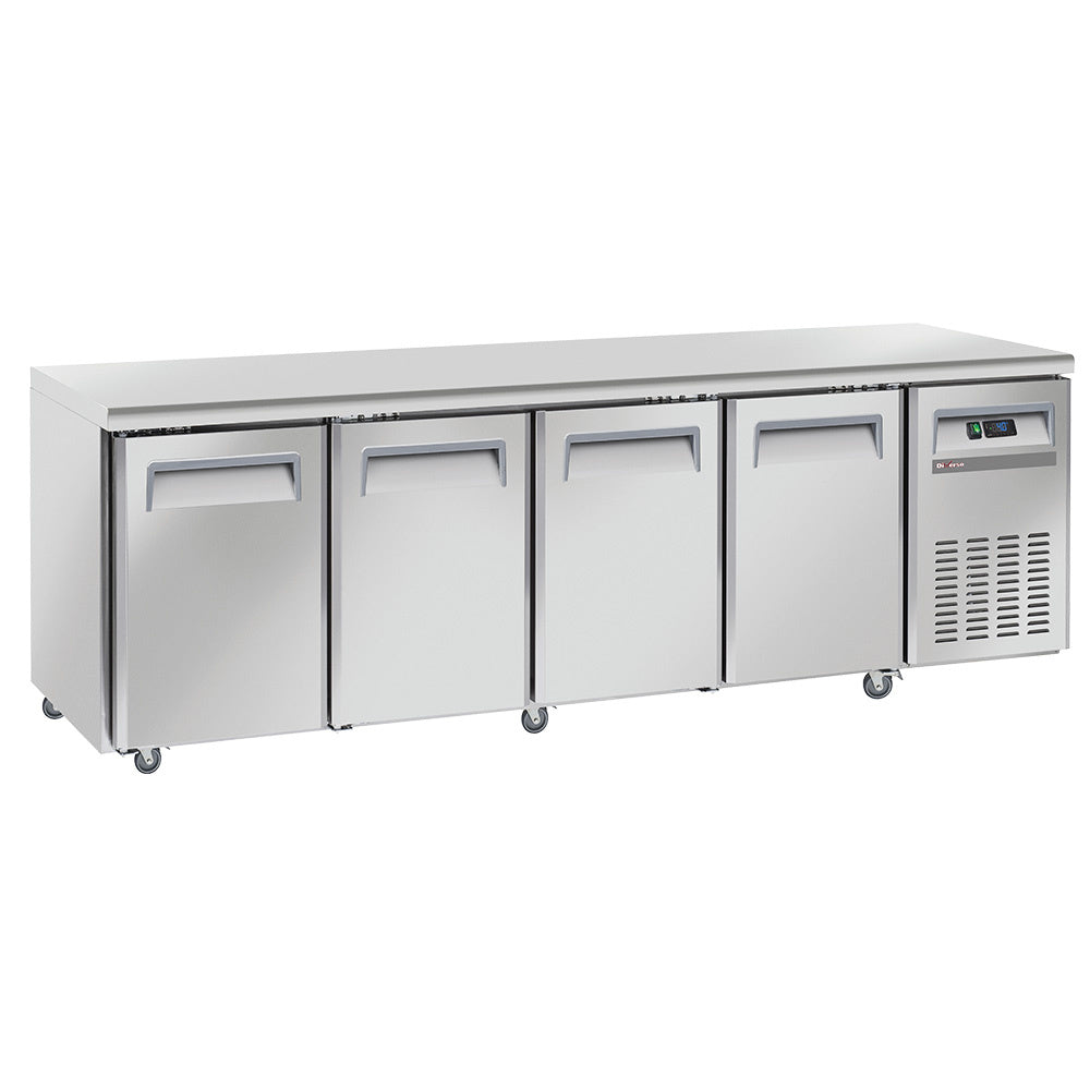 Light Gray Diverso WR-GTN4-3N Cooling table, ventilated, 4 doors GN 1/1 - Contact Us For Availability