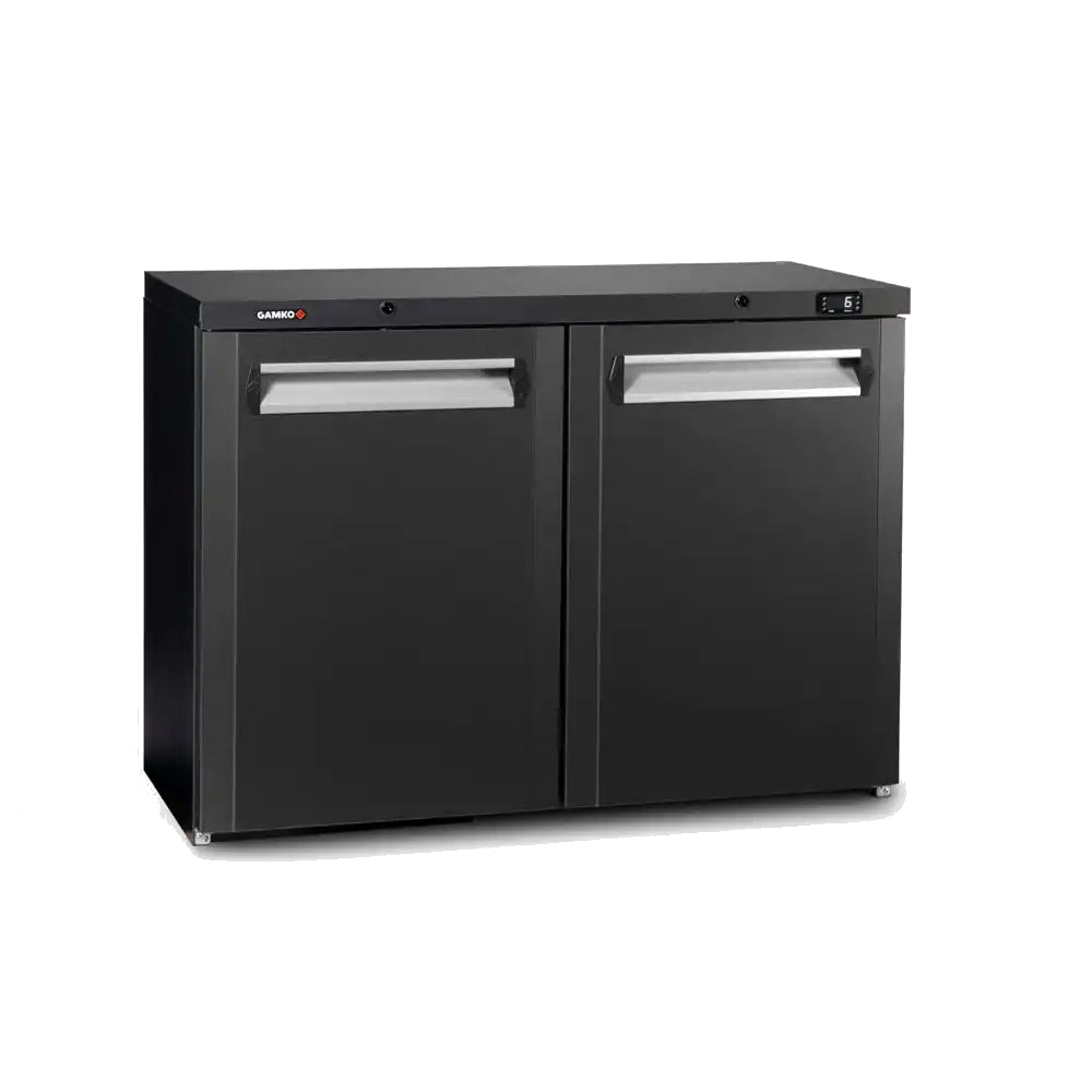 Dark Slate Gray Gamko Maxiglass MG3/275 Hinged Solid Anthracite Triple Door Undercounter Bottle Cooler, 328 Litres - In Stock
