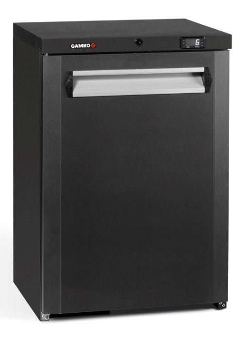 Dark Slate Gray Gamko MG3/150L Maxiglass Left Hand Hinged Solid Single Door Undercounter Bottle Cooler, 150 Litres - Contact Us For Availability