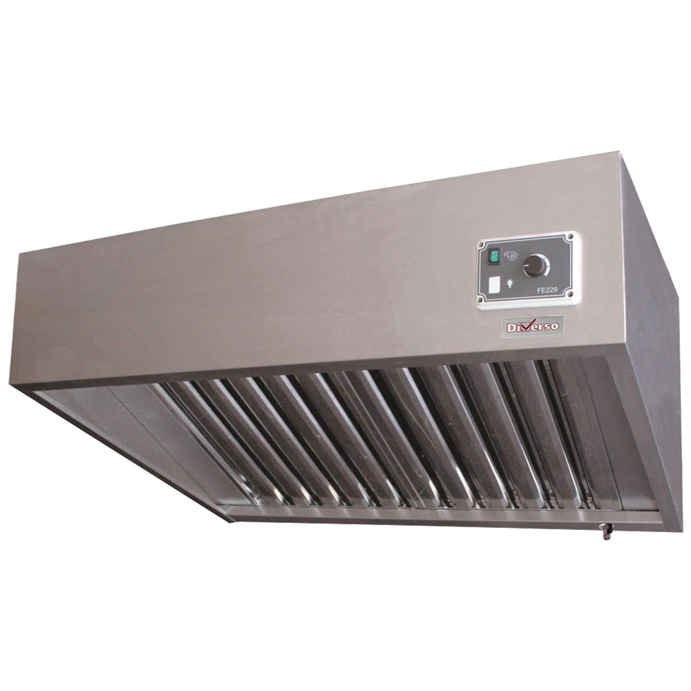 Light Slate Gray Diverso WR-K107-TV Complete hood, (7/7-1500 M3/h) 120 Pa, variator, 2 filters - Contact Us For Availability