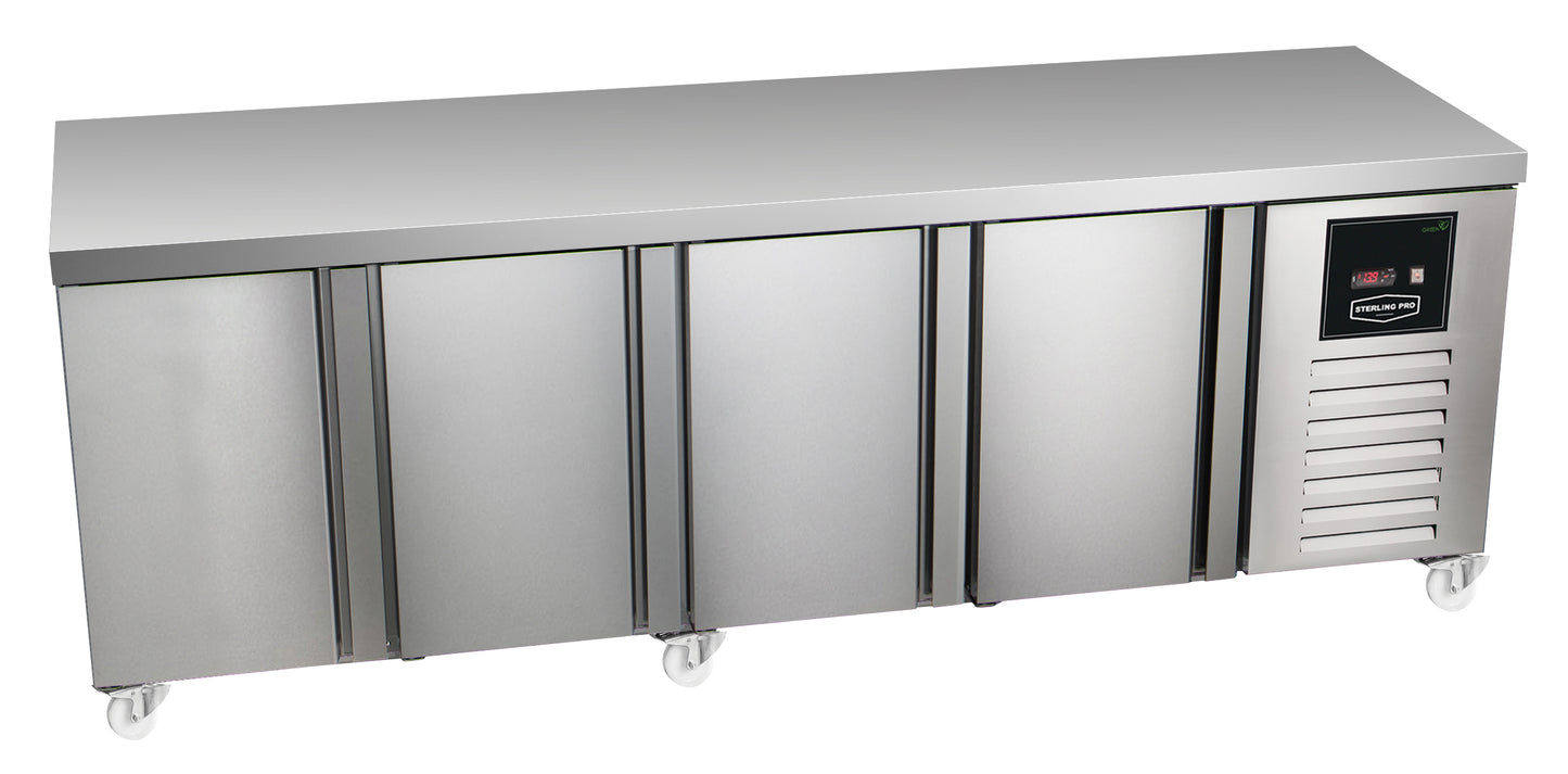 Gray Sterling Pro Green SPI-7-225-40-NS 4 Door Fridge Counter Plain Top, 615 Litres - Out Of Stock
