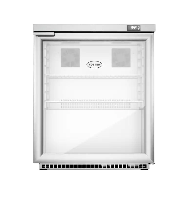 Lavender Foster HR200G/13-114 Single Glass Door Undercounter Cabinet Display Refrigerator, 200 Litres - In Stock