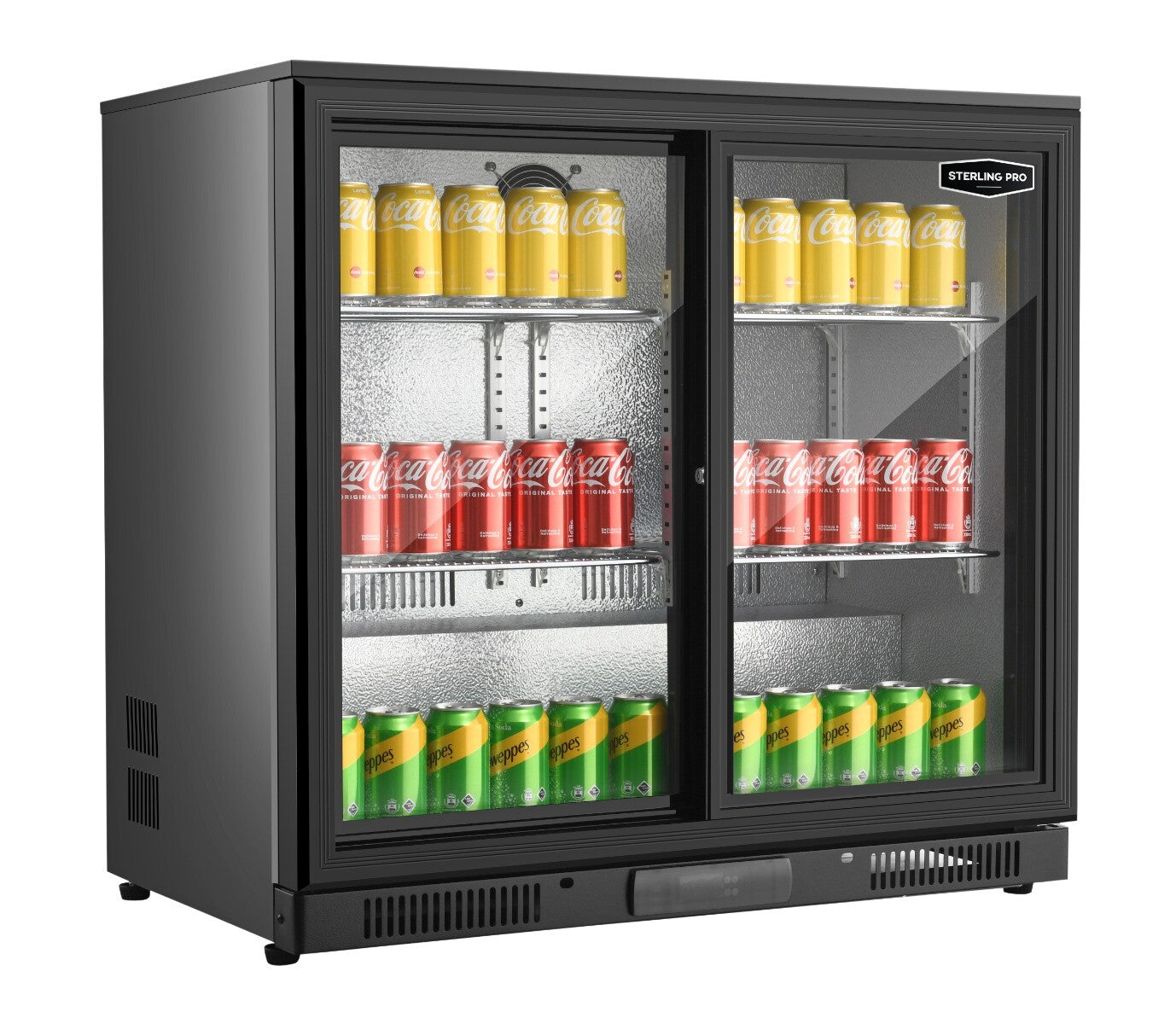 Dark Slate Gray Sterling Pro GRADED Green SP2HC-BS Sliding Double Door Bottle Cooler, 180 x 330ml Bottles - Out Of Stock