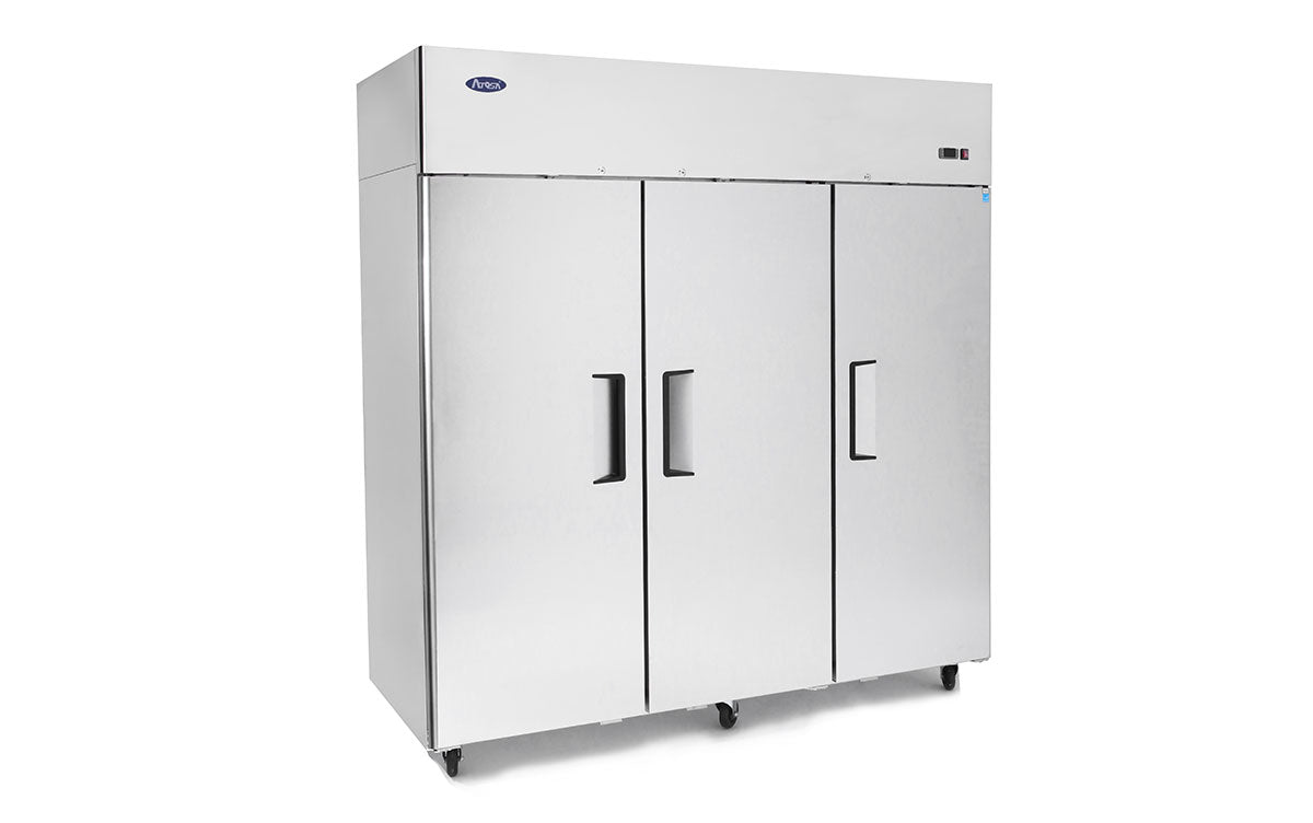 Light Gray Atosa YBF9242GR Triple Door Upright Freezer, 1390 Litres - Contact Us For Availability