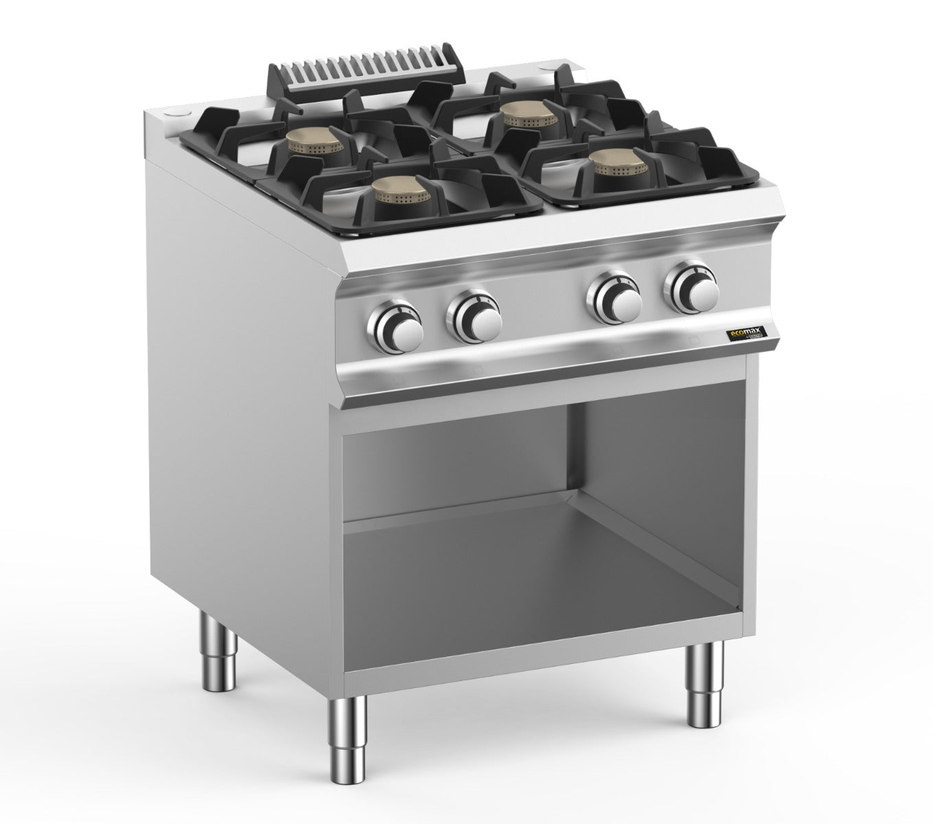 Light Gray Hobart Ecomax HEFB77AXL 4 Burner Hob on Open Cupboard, 4 x 7kW - Contact Us For Availability