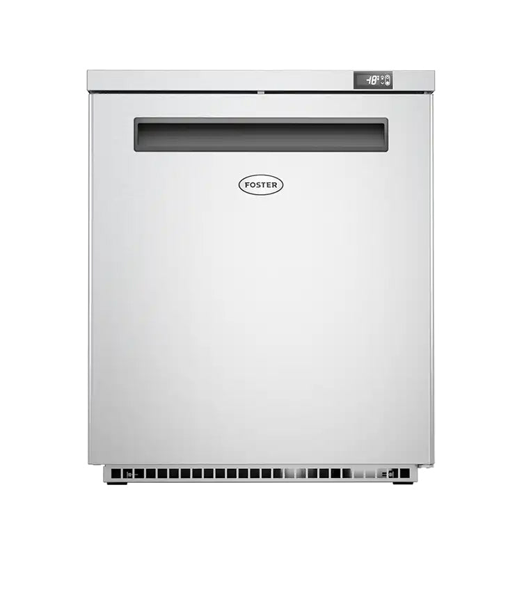 Light Gray Foster LR200/13-207 Single Door Undercounter Cabinet Freezer, 200 Litres - In Stock
