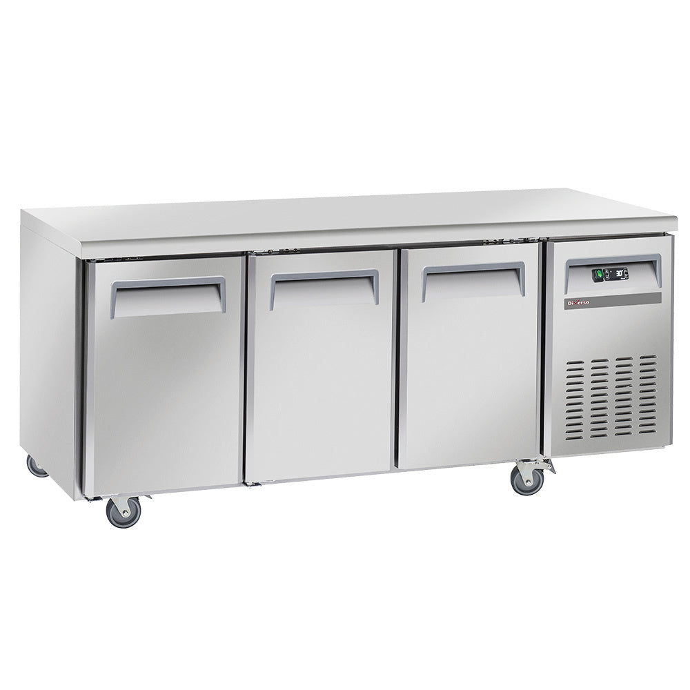 Light Gray Diverso WR-GTN3-3N Cooling table, ventilated, 3 doors GN 1/1 - Contact Us For Availability