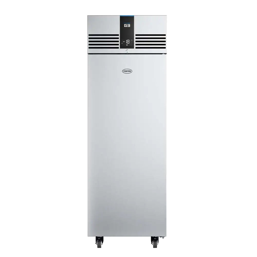 Light Gray Foster EP700L/41-500 EcoPro G3 Single Door Upright Cabinet Freezer, 600 Litres - In Stock