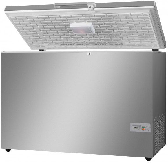 Dark Gray Vestfrost GRADED SB400-STS Stainless Steel Commercial Chest Freezer, 383 Litres - Out Of Stock